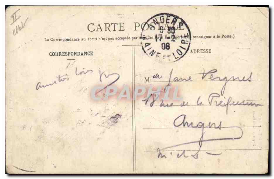 CPA Folklore Normandie Heureuse pecheuse — Verso