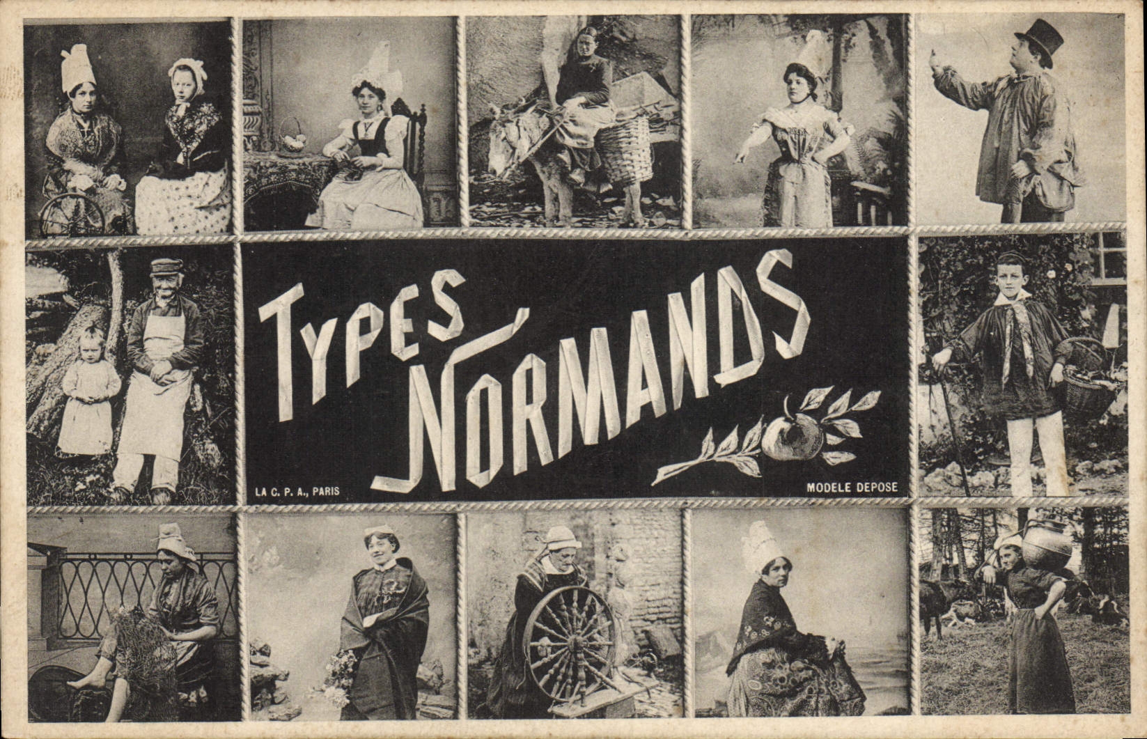 CPA Folklore Types Normands 