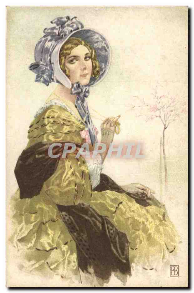 CPA Fantaisie Illustrateur Femme 