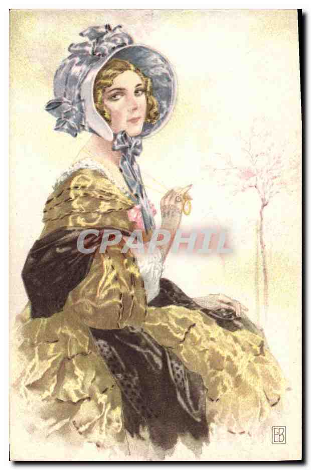 CPA Fantaisie Illustrateur Femme 