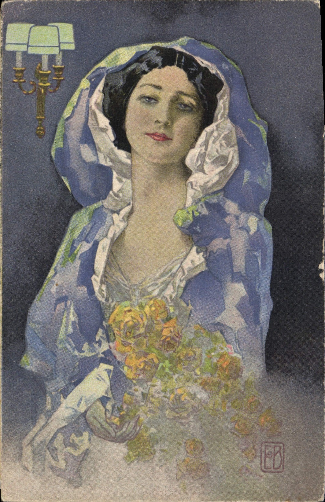 CPA Fantaisie Illustrateur Femme 