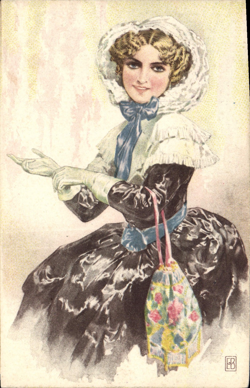 CPA Fantaisie Illustrateur Femme 