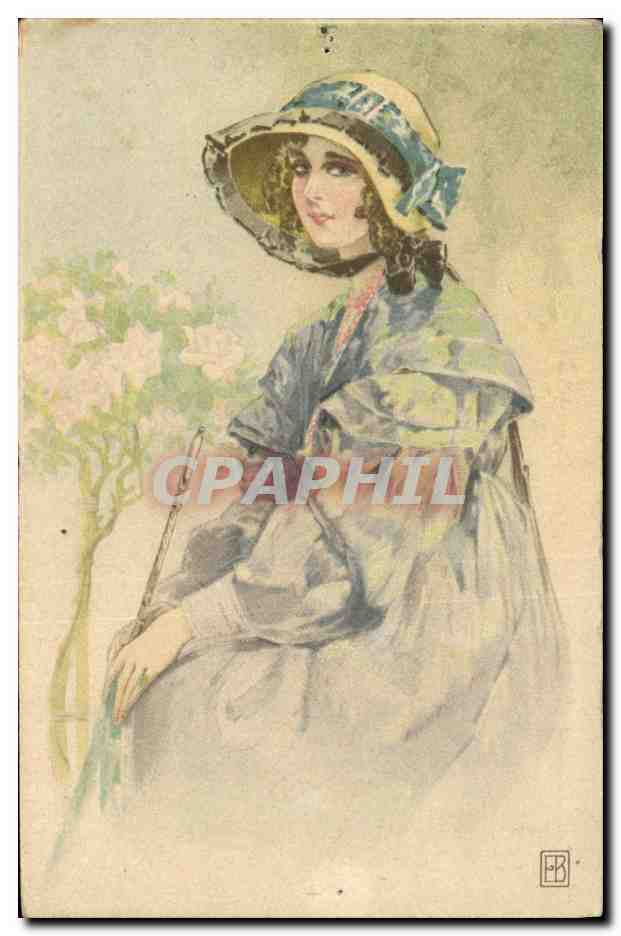 CPA Fantaisie Illustrateur Femme 