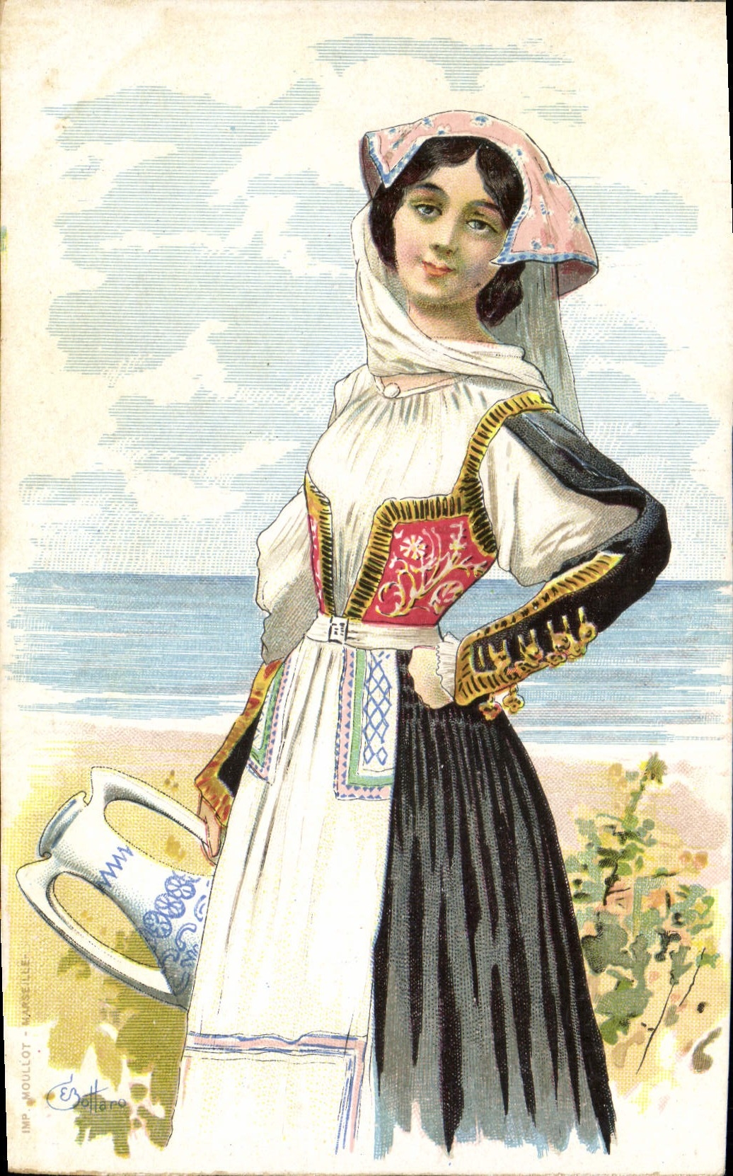 CPA Fantaisie Illustrateur Femme 