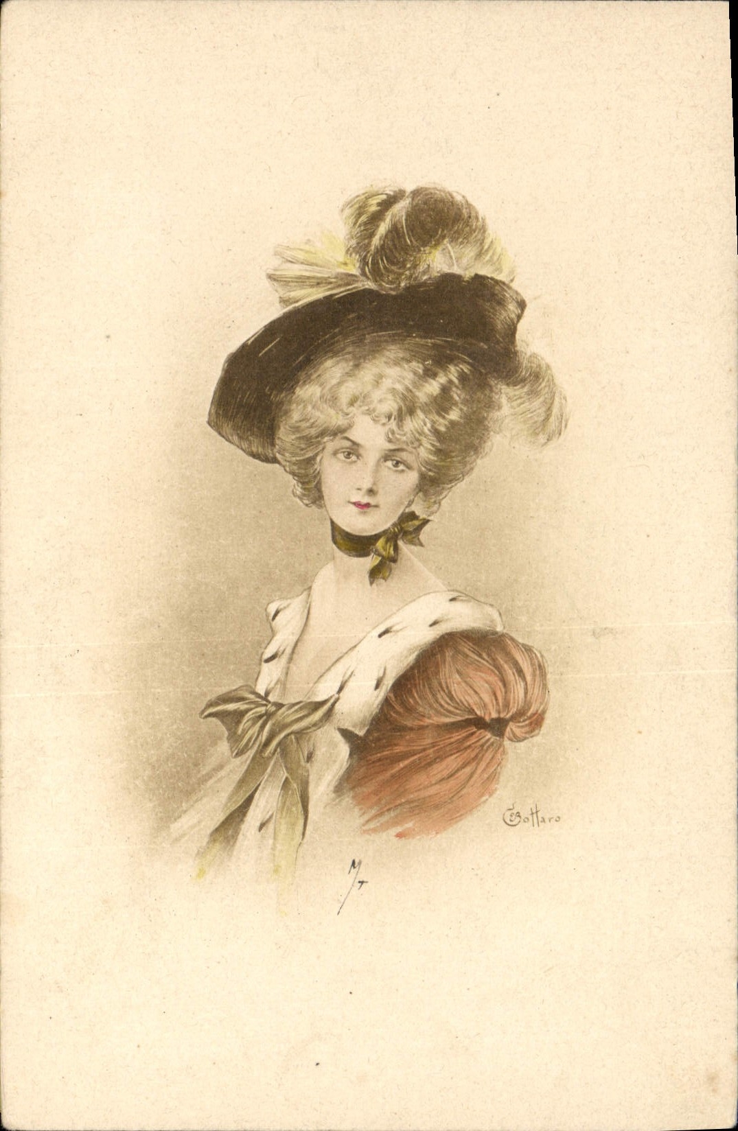 CPA Fantaisie Illustrateur Femme 