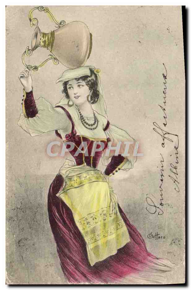 CPA Fantaisie Illustrateur Femme 