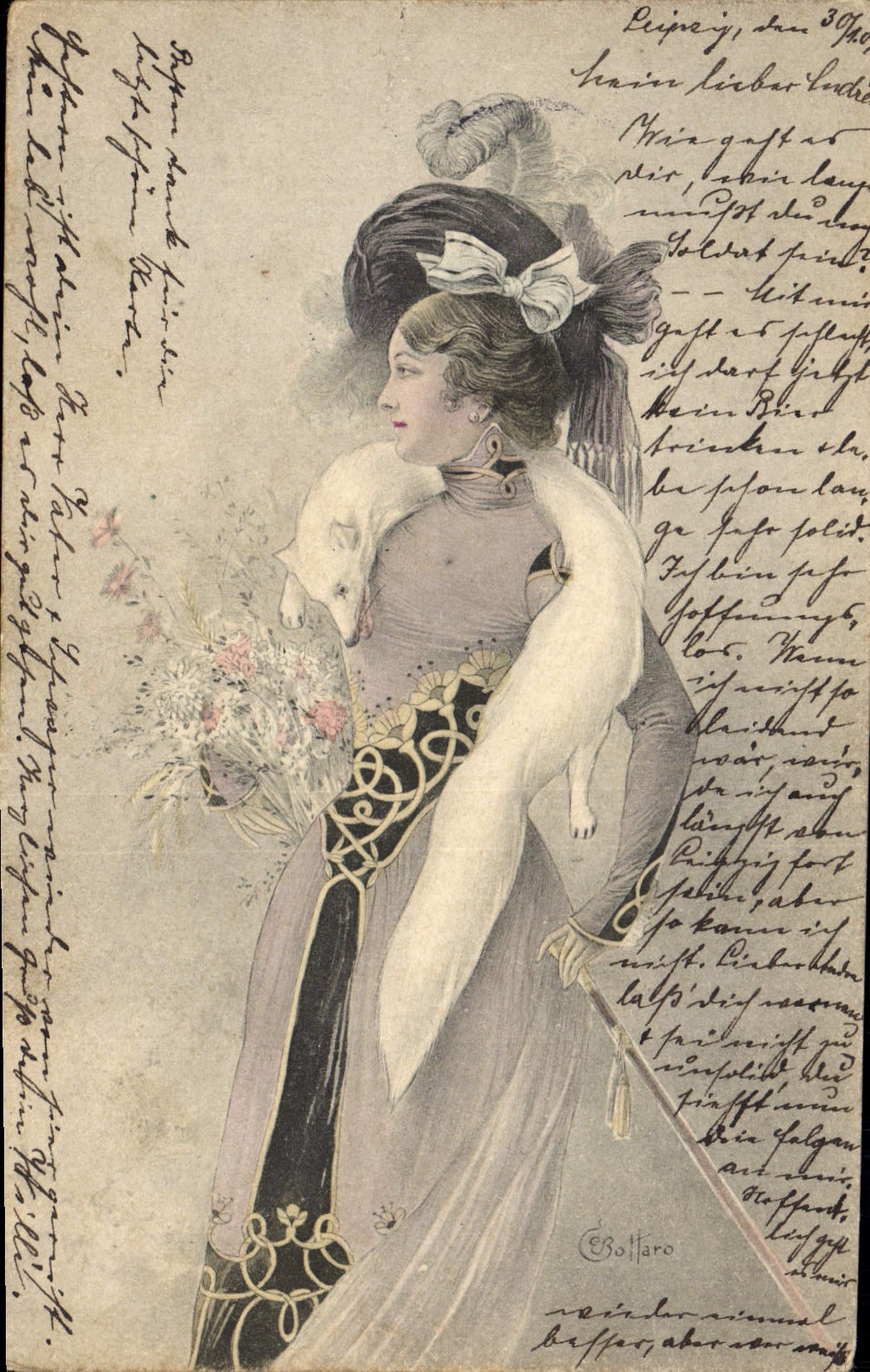 CPA Fantaisie Illustrateur Femme 