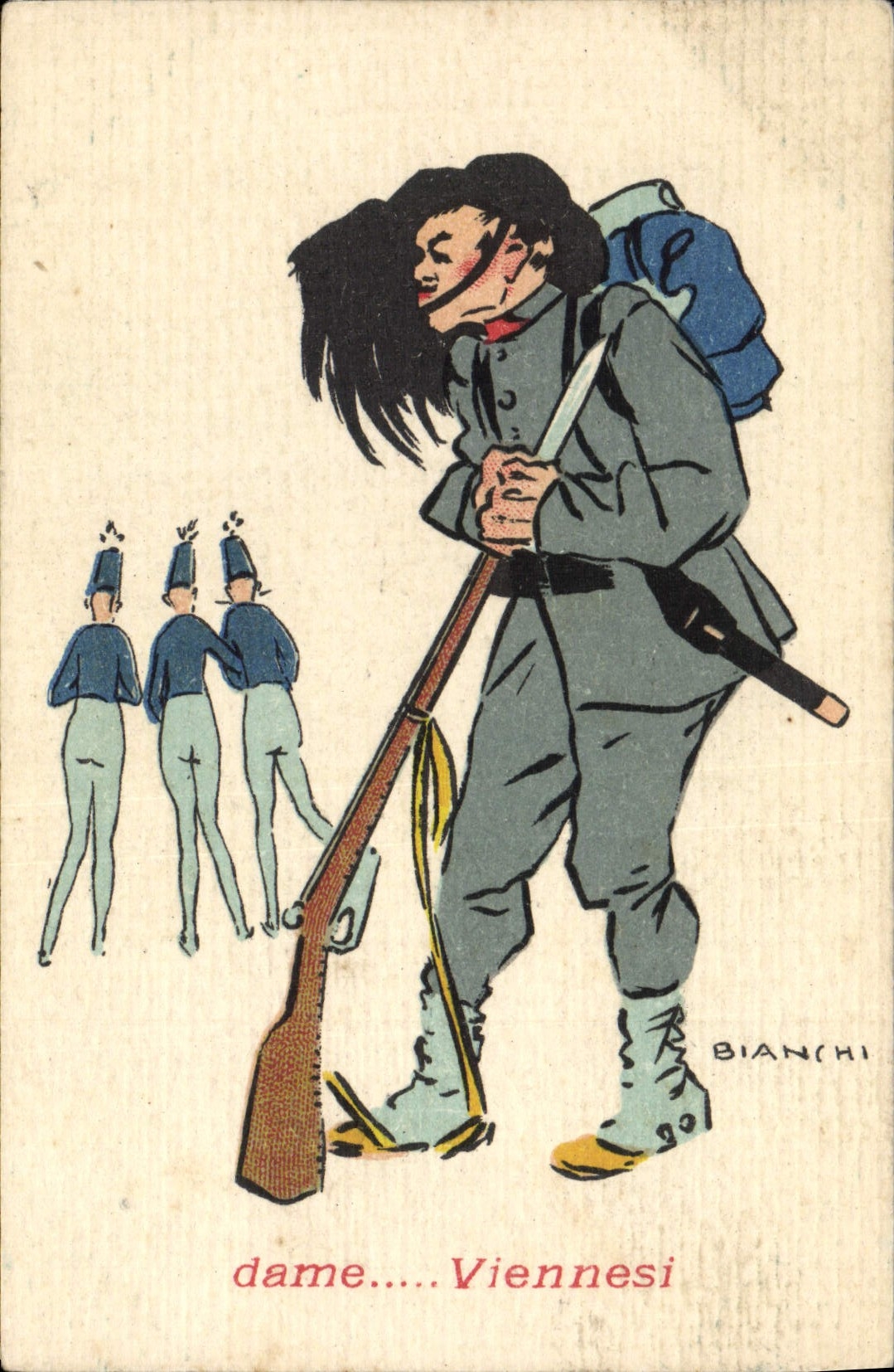 Soldat viennois — caricature — Bianchi