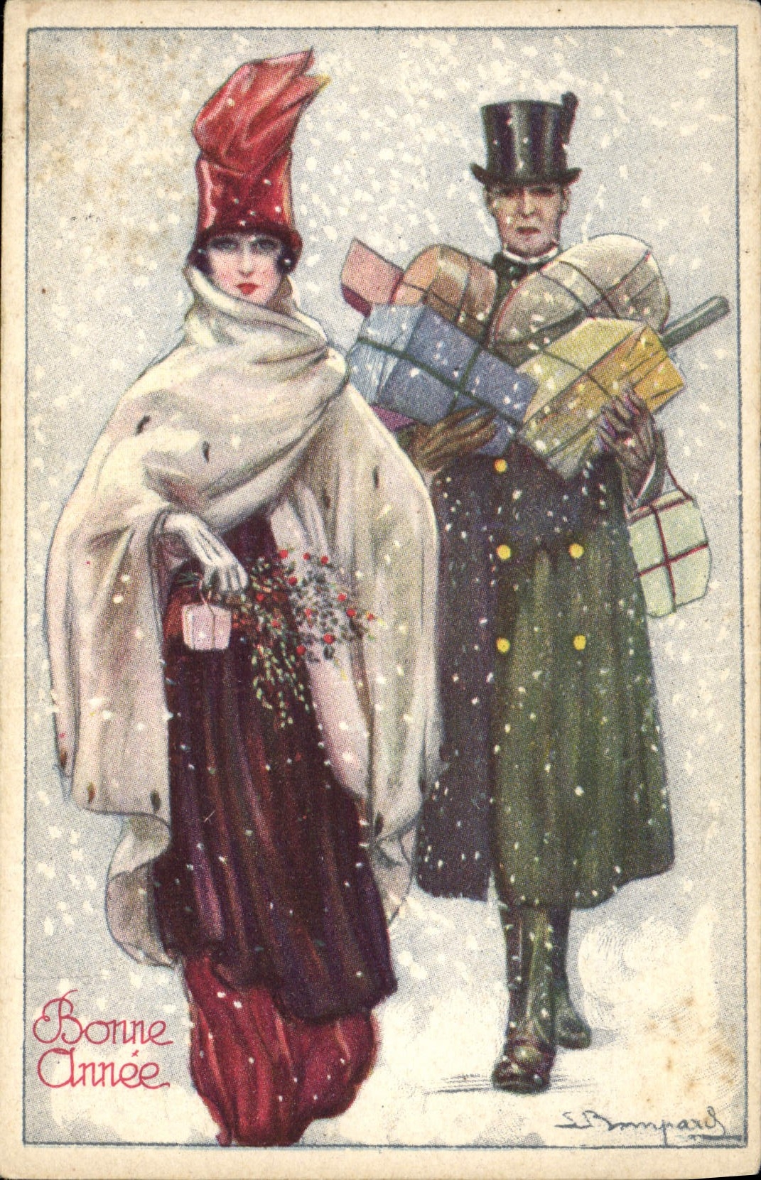 CPA Fantaisie Illustrateur Bianchi Femme 