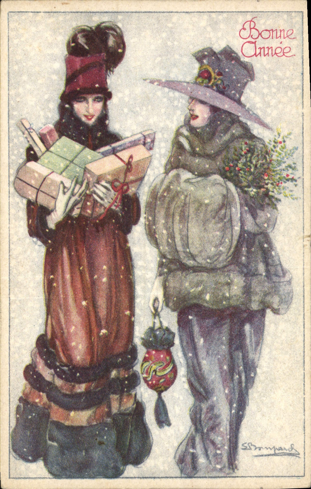 CPA Fantaisie Illustrateur Bianchi Femme 