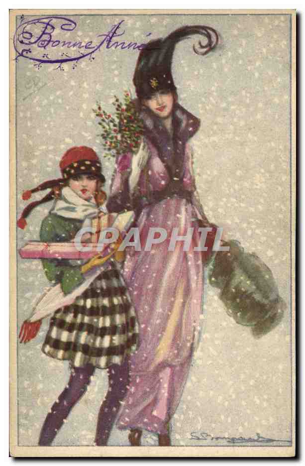 CPA Fantaisie Illustrateur Bianchi Femme 