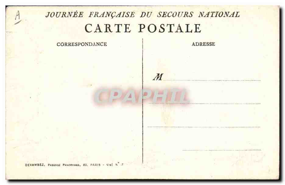 CPA Fantaisie Illustrateur Poulbot Chien — Verso