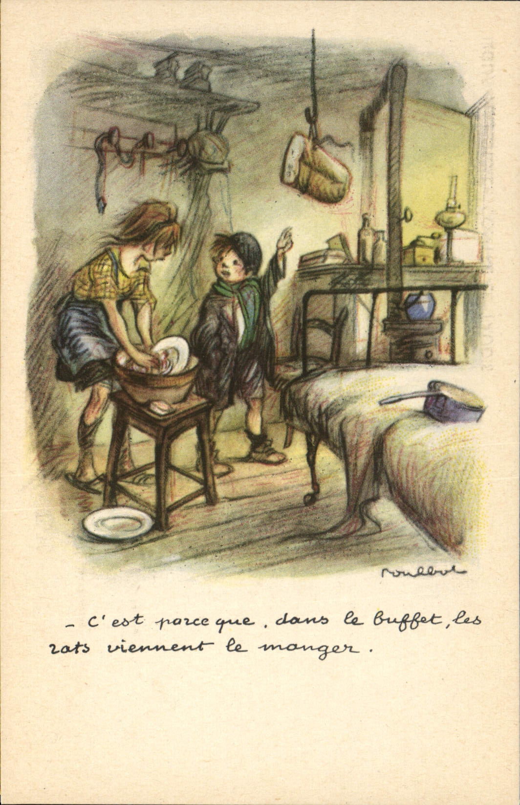 CPA Fantaisie Illustrateur Poulbot 