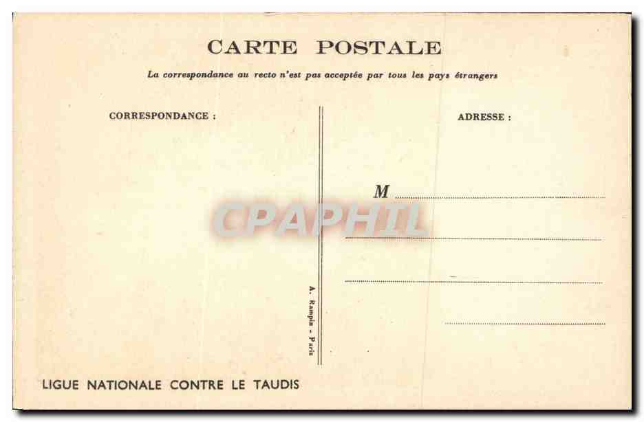 CPA Fantaisie Illustrateur Poulbot  — Verso
