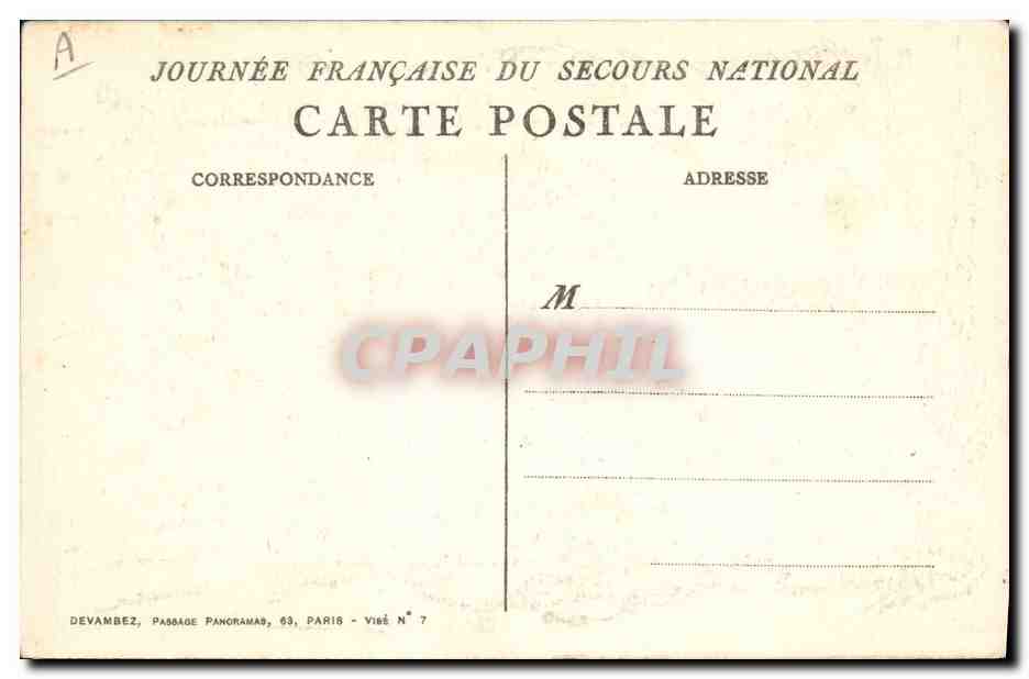 CPA Fantaisie Illustrateur Poulbot Chien — Verso