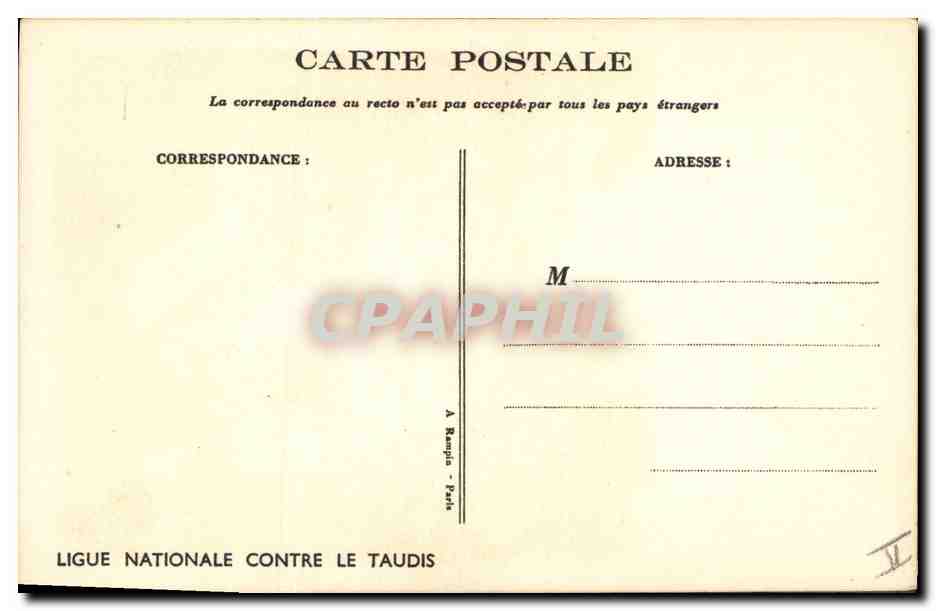 CPA Fantaisie Illustrateur Poulbot  — Verso