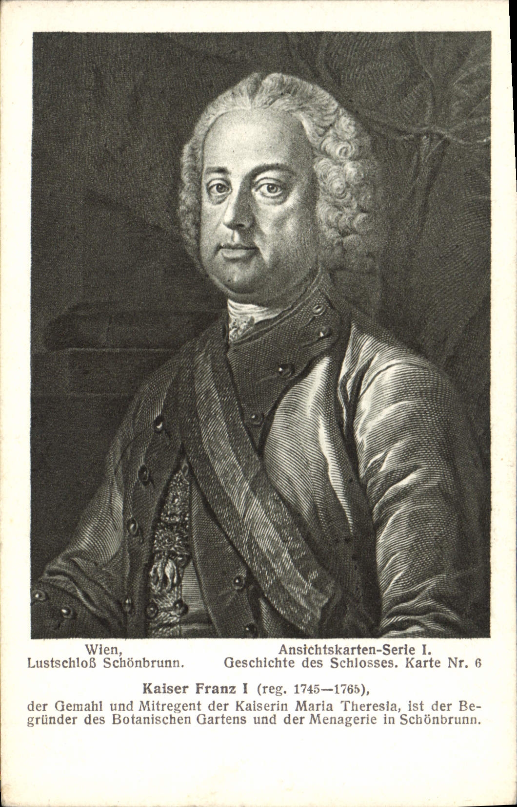 Kaiser Franz I — portrait — Ansichtskarten-Serie I, Karte Nr. 6
