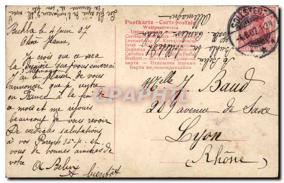 Famille royale — portrait en studio — Verlag von Gustav Lierschach, Berlin S.W., n°145 — Verso