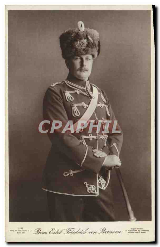 Prinz Eitel Friedrich von Preussen — portrait militaire — photographe Daring & Co, Berlin