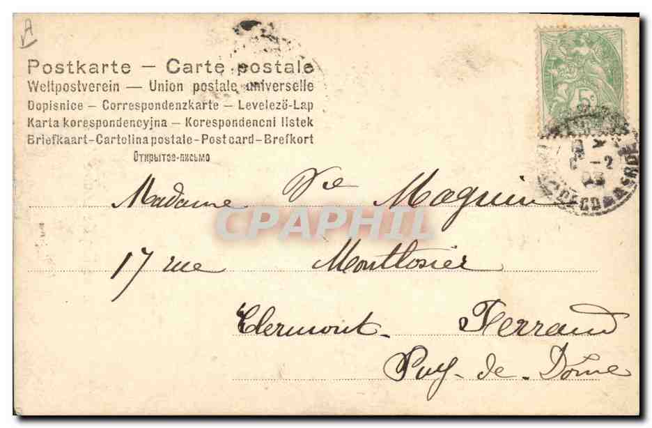Princesse Royale Louise de Saxe — portrait — L. Dicume, n° 594 — Verso