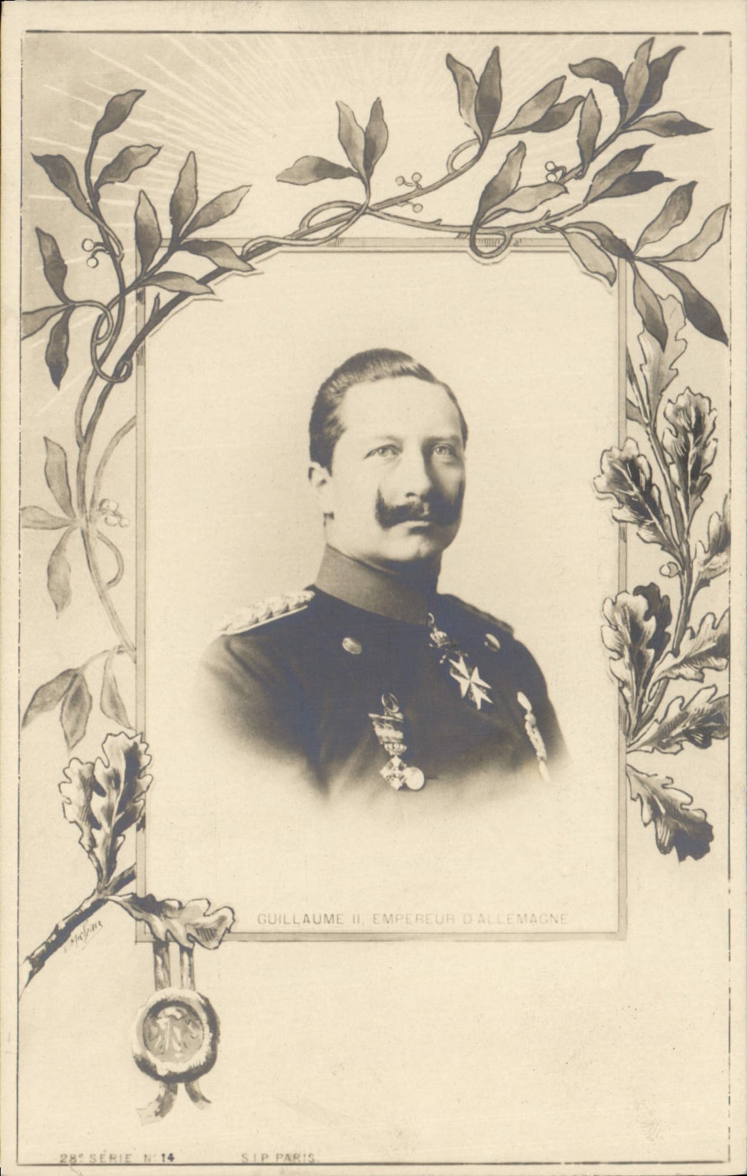 Guillaume II, Empereur d'Allemagne — S.I.P. Paris, 28e série n° 14