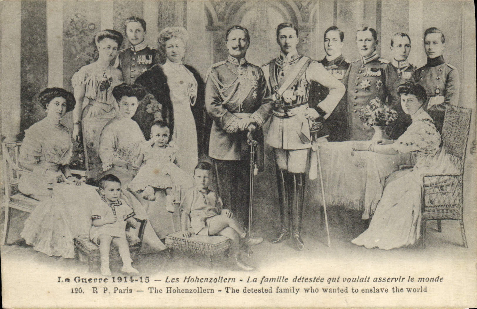 La famille Hohenzollern — Les Hohenzollern — The Hohenzollern — La famille détestée qui voulait asservir le monde — R P. Paris — 120