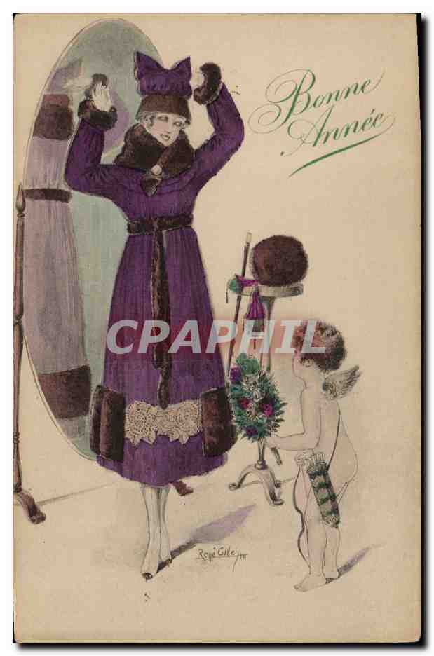 CPA Fantaisie Illustrateur Femme Ange
