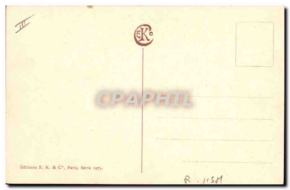 CPA Fantaisie Illustrateur Femme — Rückseite