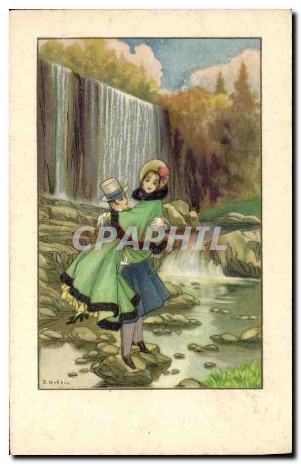 CPA Fantaisie Illustrateur Femme 