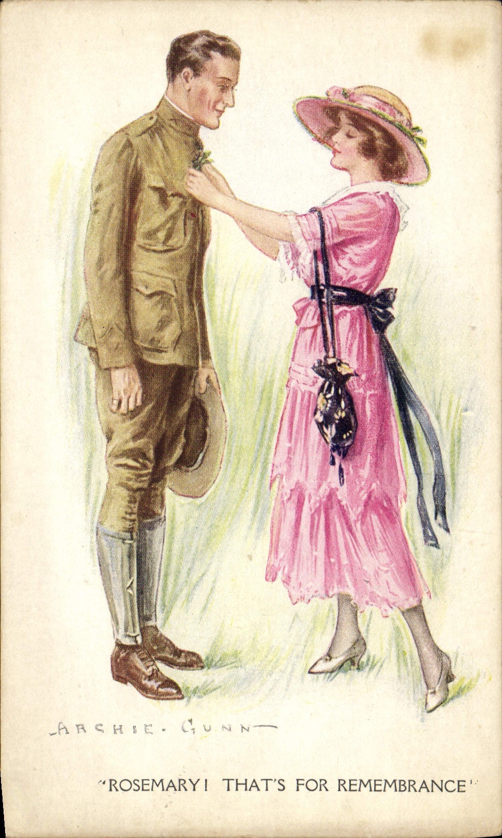CPA Fantaisie Illustrateur Archie Gunn Rosemary