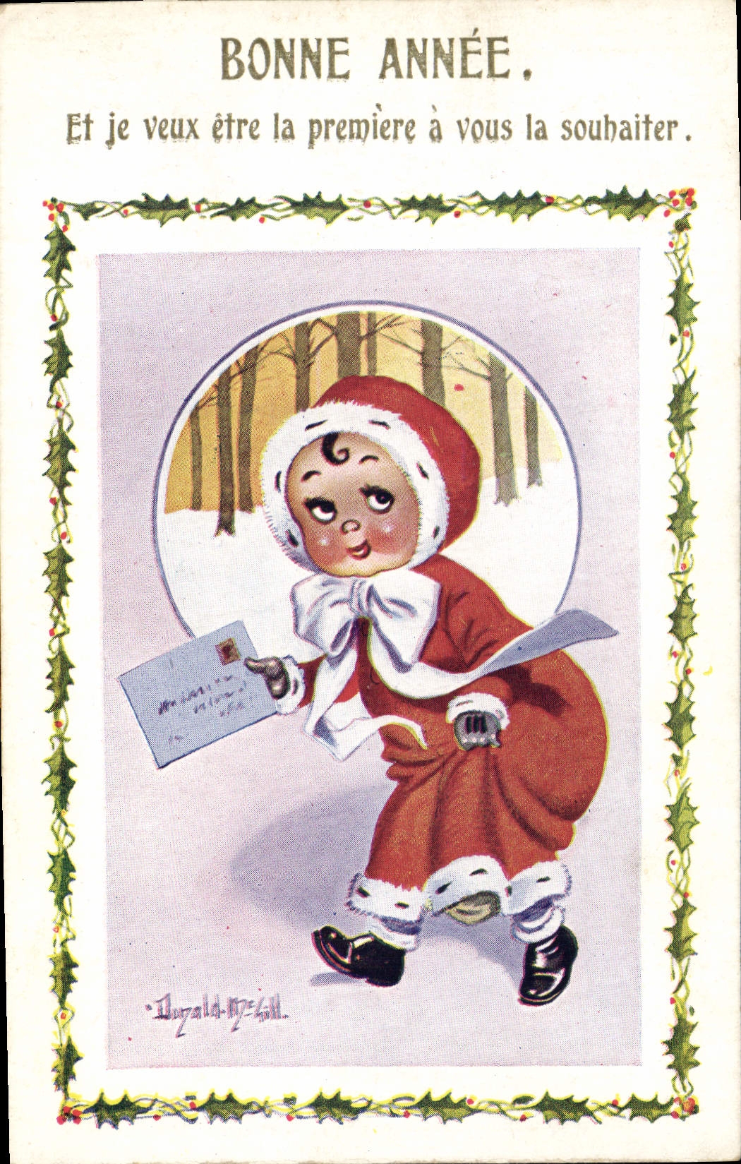 CPA Fantaisie Illustrateur Donald Mc Gill Enfant 