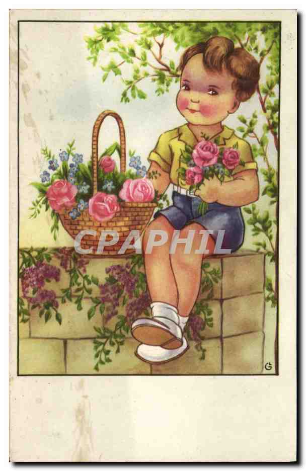 CPA Fantaisie Illustrateur Enfant