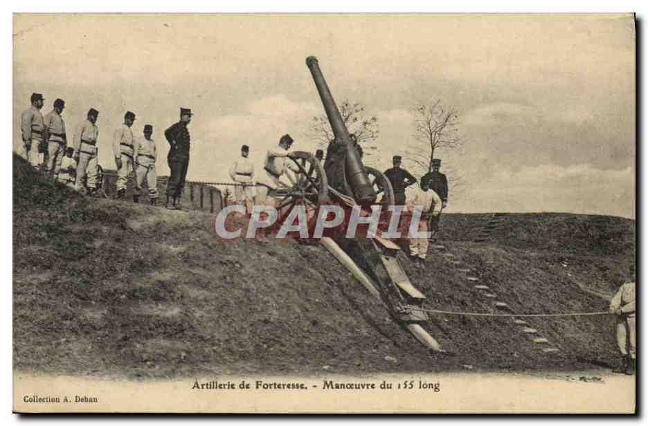 Artillerie de Forteresse - Manœuvre du 155 long — Collection A. Dehan