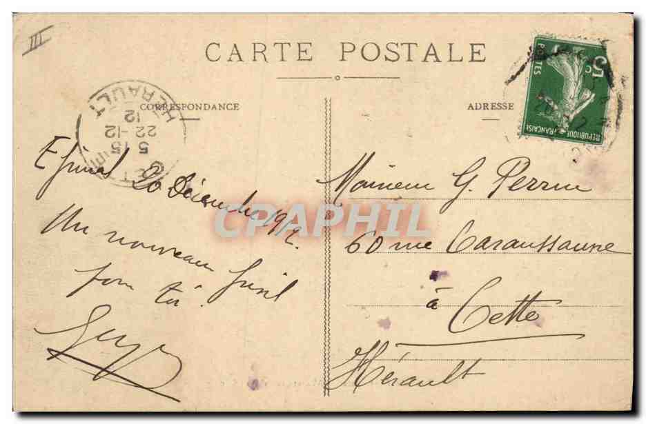 Artillerie de Forteresse - Manœuvre du 155 long — Collection A. Dehan — Verso