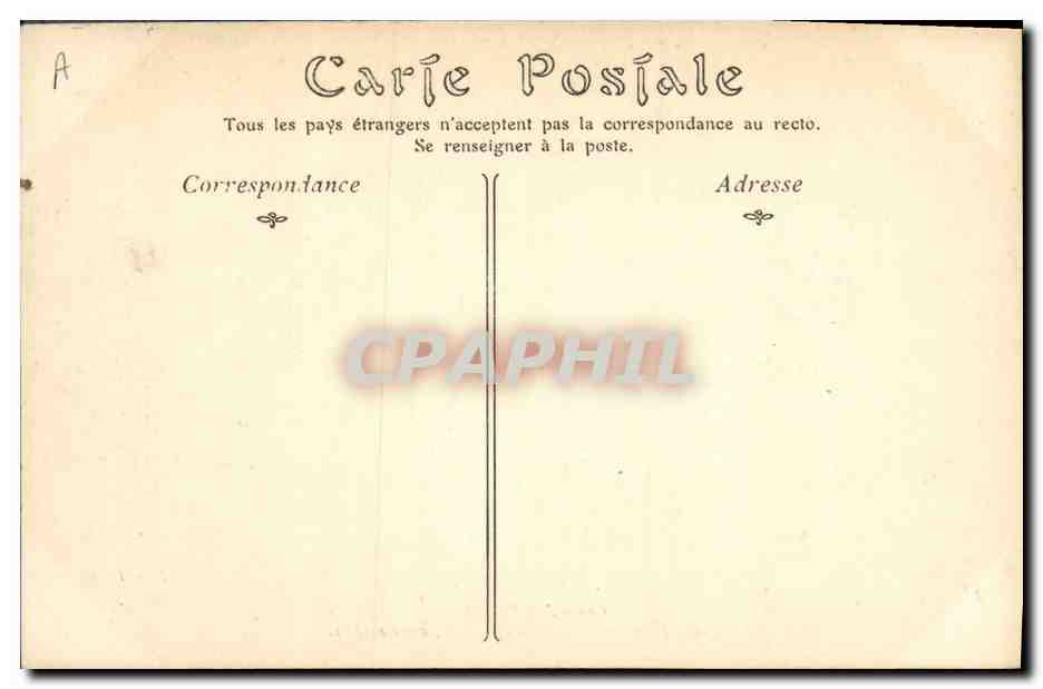 CPA Militaria Camp de Chalons Ecoles a feu Pieces de 155 court Modele 1881 — Rückseite