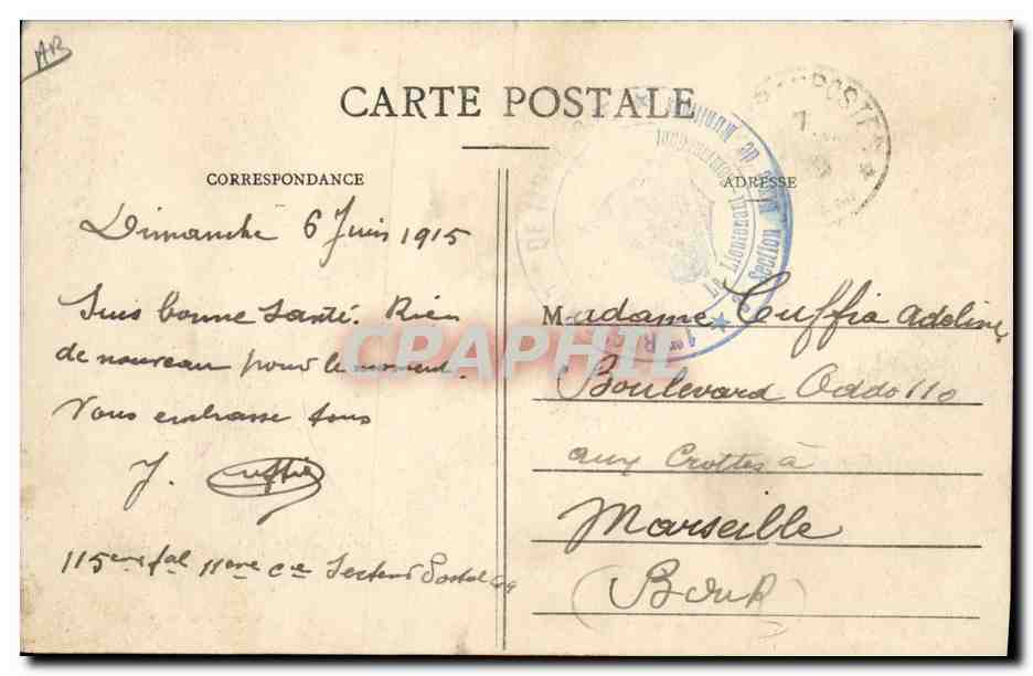 CPA Militaria Les hommes de garde se ravigotent boivent  — Verso