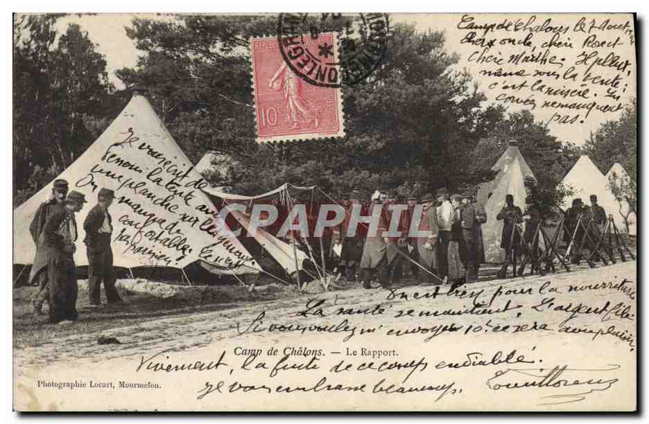 Camp de Châlons — Le Rapport — Photographie Locart, Mourmelon