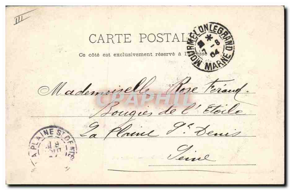 Camp de Châlons — Le Rapport — Photographie Locart, Mourmelon — Verso