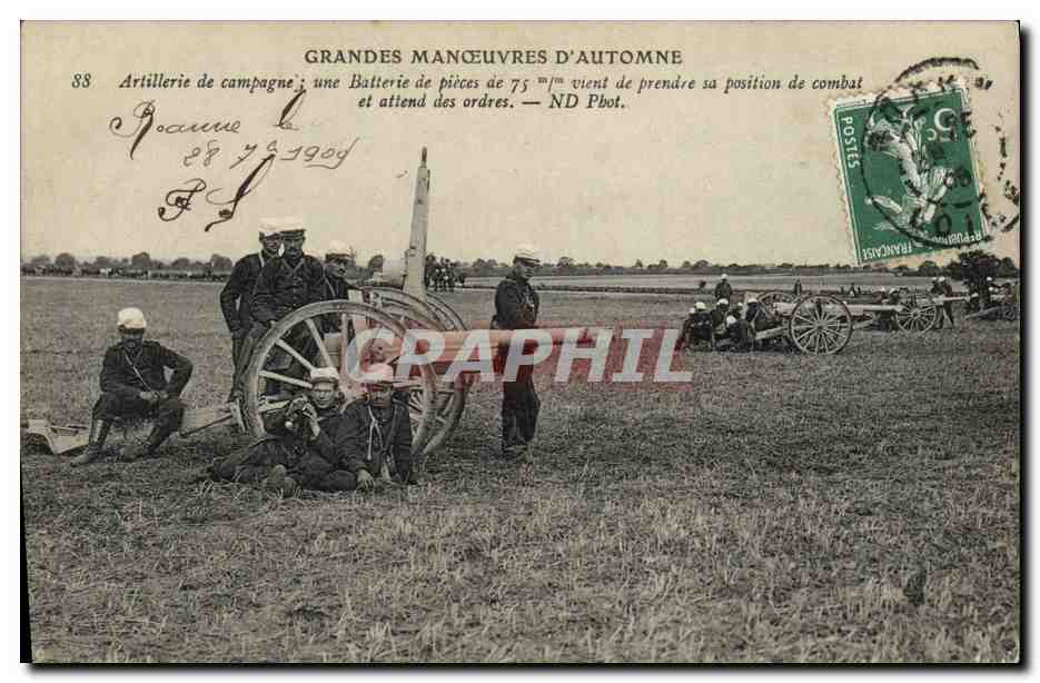 Artillerie de campagne — Grande Manœuvre d'Automne — ND Phot.