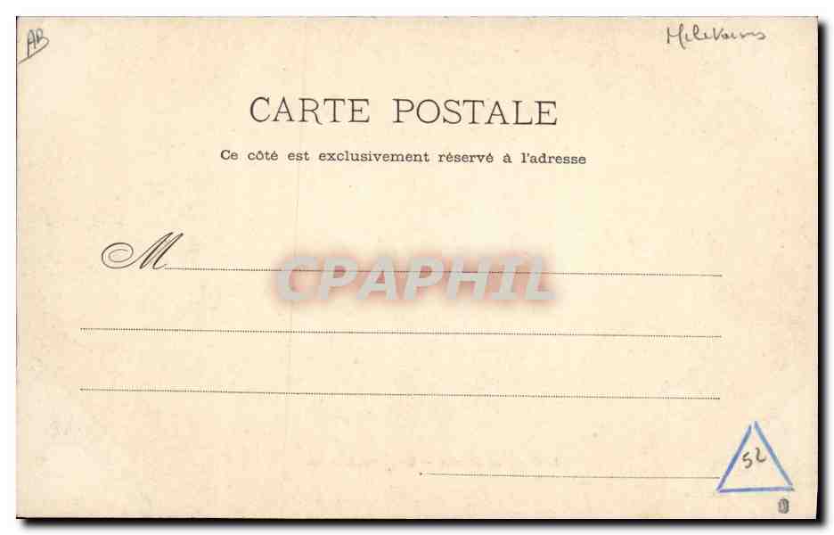 CPA Militaria Le camp de Larzac Une batterie de 75 — Rückseite
