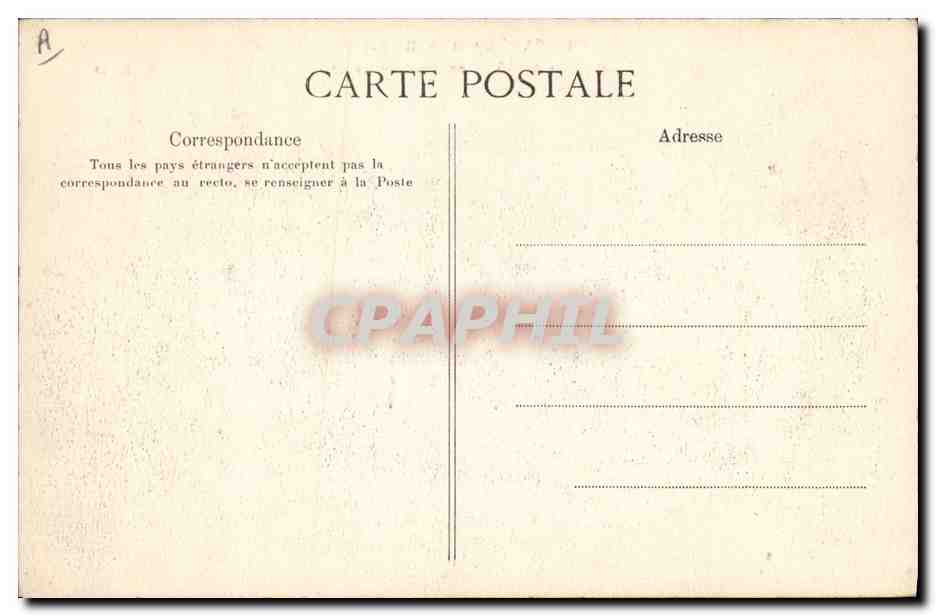 CPA Militaria Batteir de 75mm en position de tir  — Rückseite