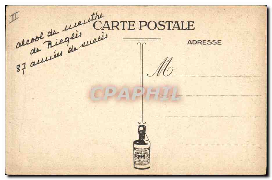 CPA La tortue et les deux canards — Back