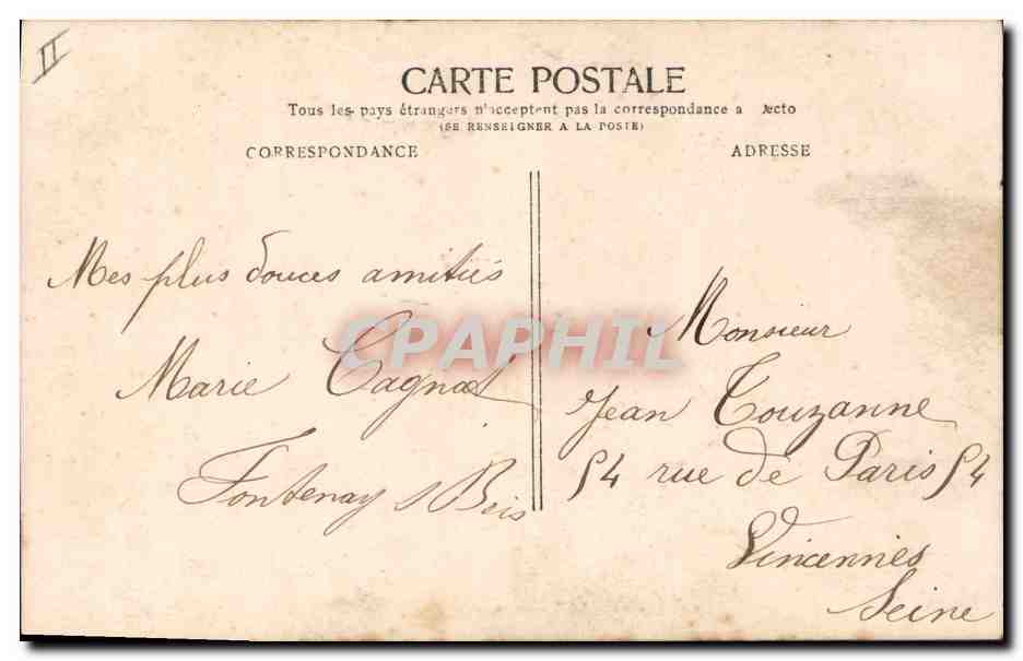 CPA Cartomancie Femme  — Rückseite