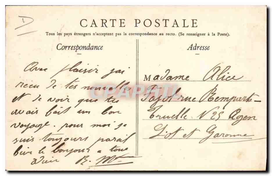 CPA Aigues Mortes Levage du sel aux salins du Perrier  — Rückseite
