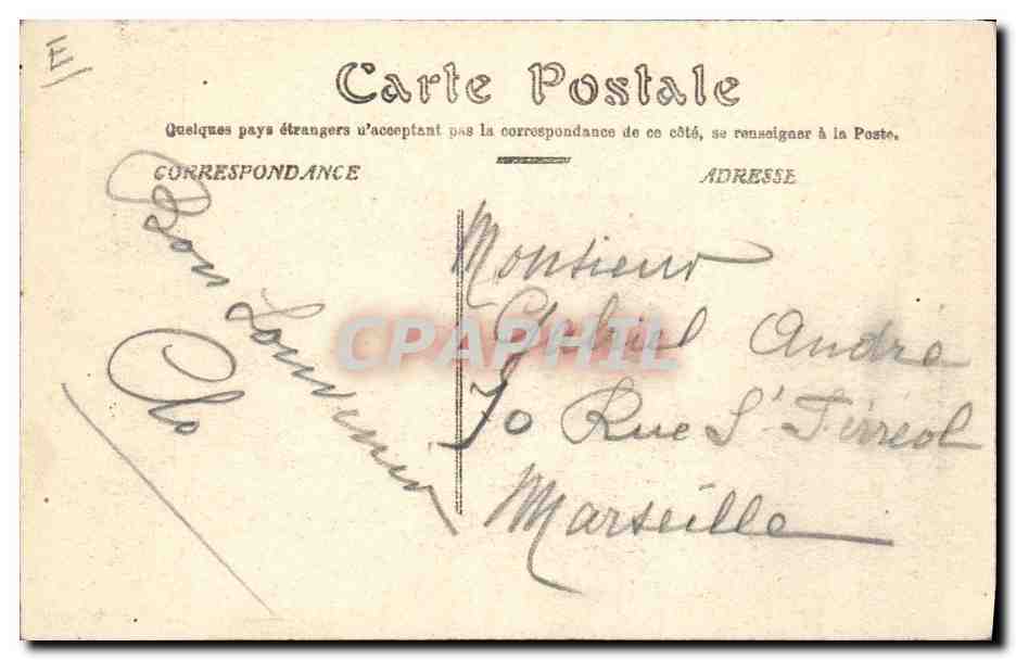 CPA Les Salins d'Hyeres Recolte du sel TOP — Rückseite