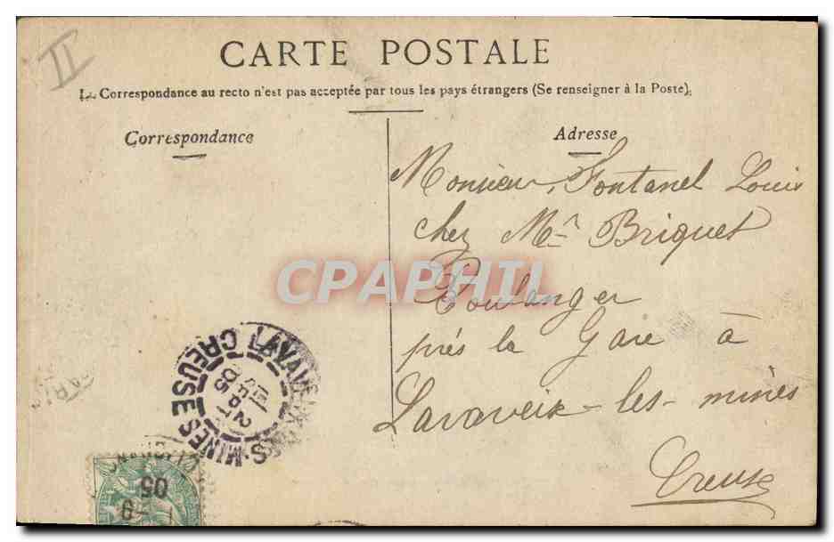 CPA Banque de France Paris  — Rückseite