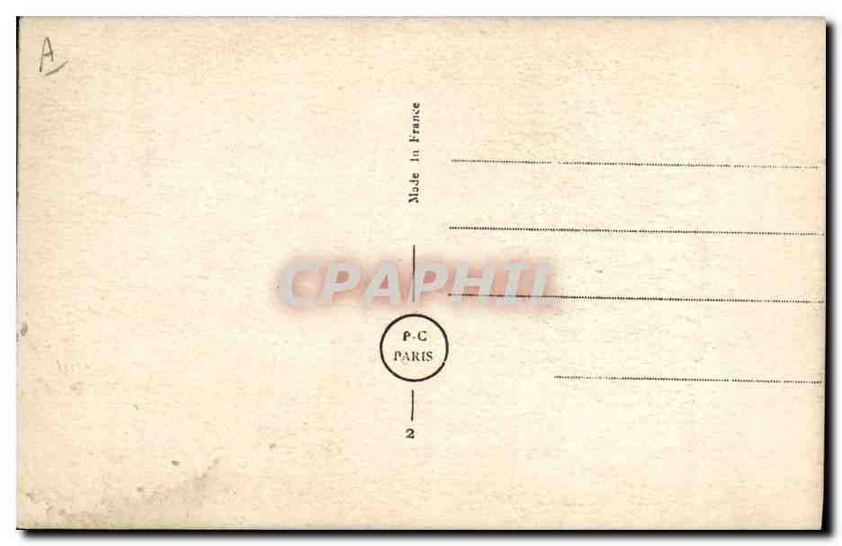 Carte postale télégramme — modèle éducatif avec texte imprimé et autocollant — P-C Paris — Reverso