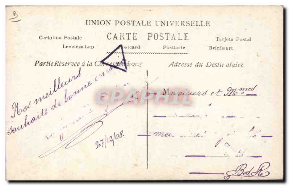 Bonne Année — Paris — AN Paris — Verso