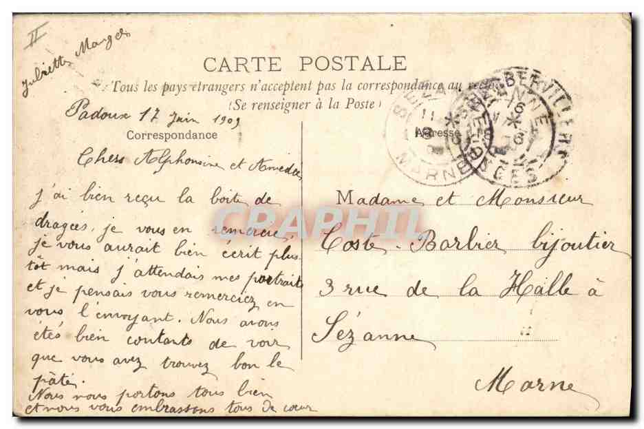CPA Epinal La Bourse  — Rückseite