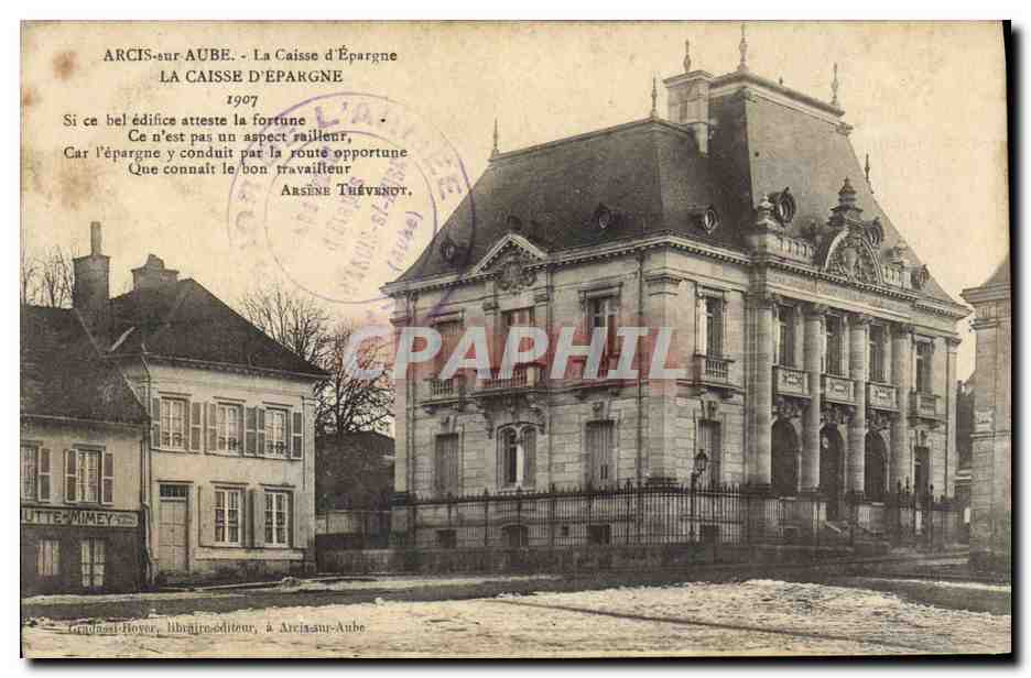CPA Banque Arcis sur Aube La Caisse d'Epargne 